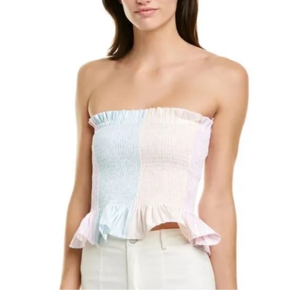 Petersyn by Revolve‎ Marianna Ruffle Tube Top - Tutti color - NWT